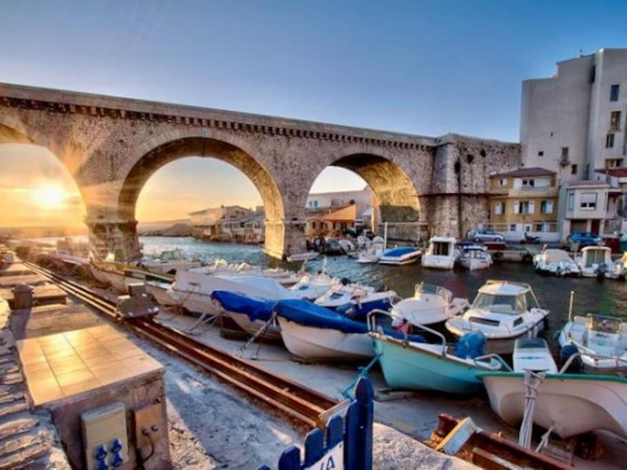 Superbe Logement Au Vallon Des Auffes Marseilles Buitenkant foto