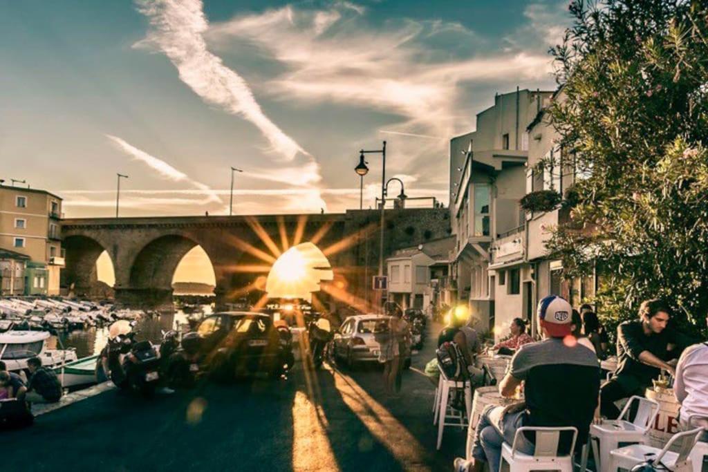 Superbe Logement Au Vallon Des Auffes Marseilles Buitenkant foto